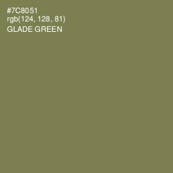 #7C8051 - Glade Green Color Image